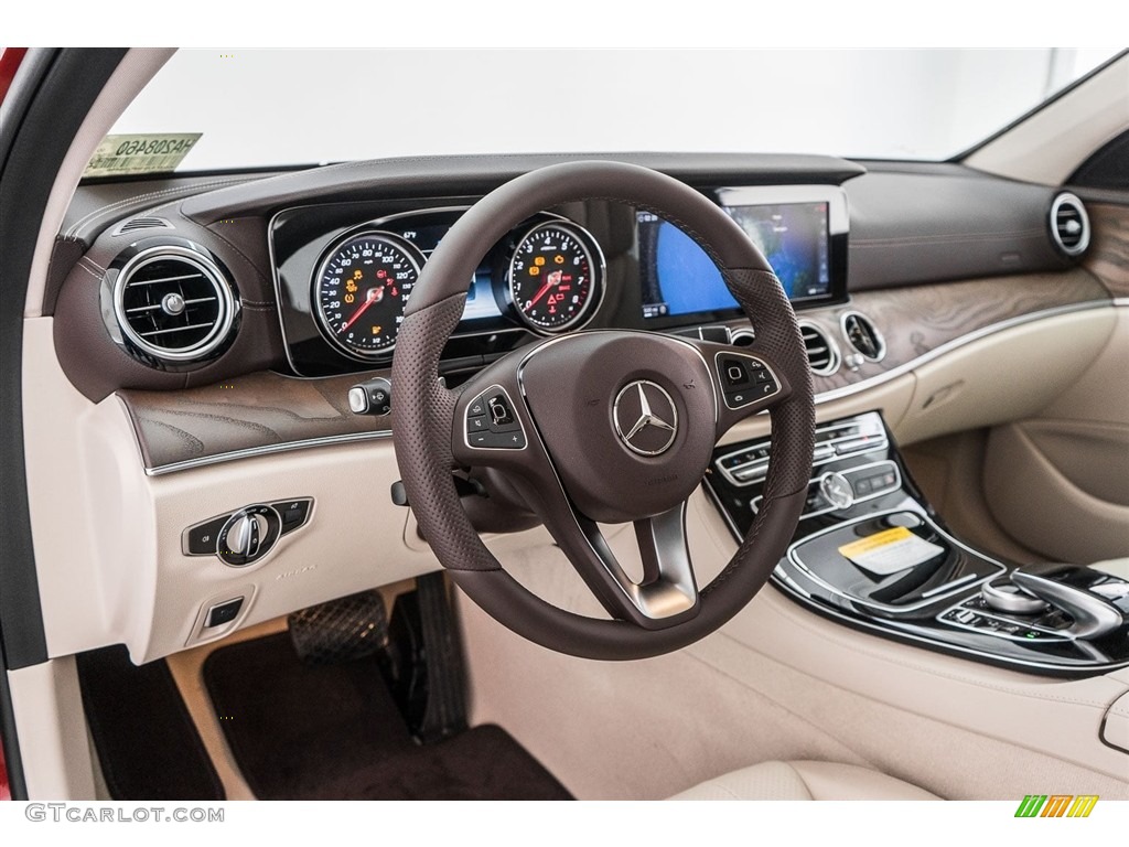 2017 E 300 Sedan - designo  Cardinal Red Metallic / Macchiato Beige/Espresso photo #6