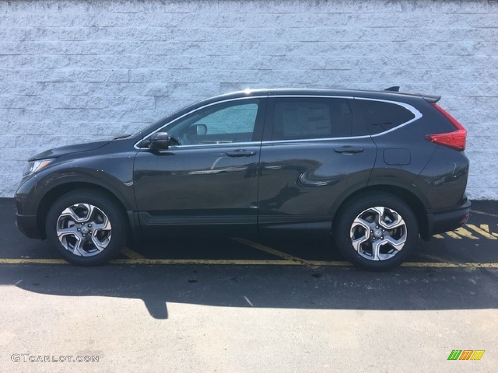 2018 CR-V EX AWD - Gunmetal Metallic / Gray photo #7