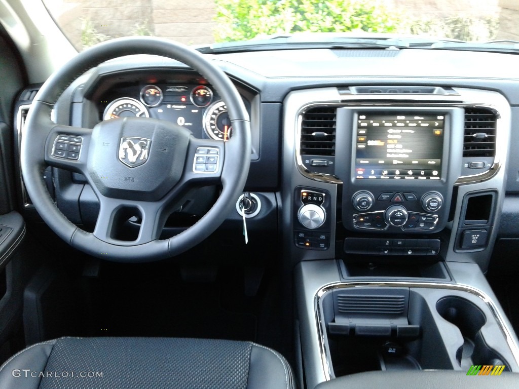 2018 1500 Night Crew Cab 4x4 - Brilliant Black Crystal Pearl / Black photo #31