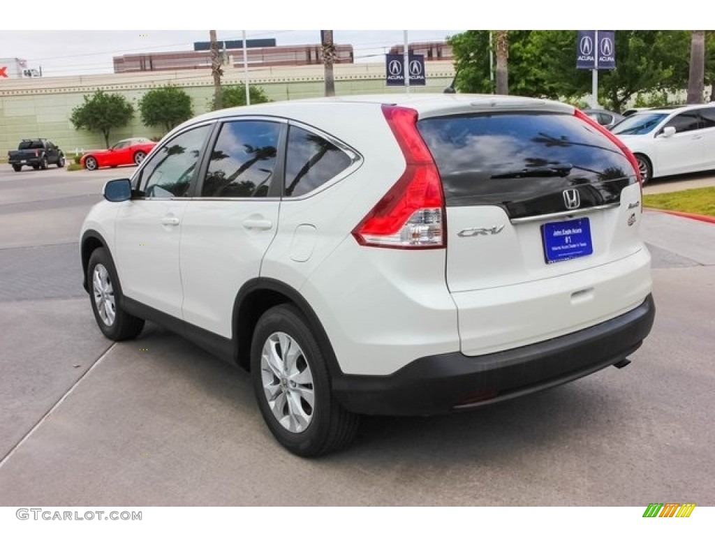 2014 CR-V EX AWD - White Diamond Pearl / Beige photo #5