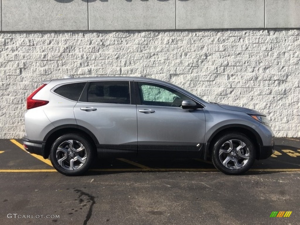 2018 CR-V EX AWD - Lunar Silver Metallic / Black photo #3