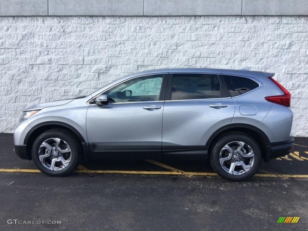 2018 CR-V EX AWD - Lunar Silver Metallic / Black photo #7