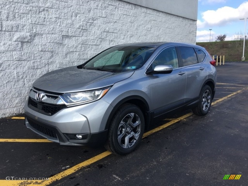 2018 CR-V EX AWD - Lunar Silver Metallic / Black photo #8