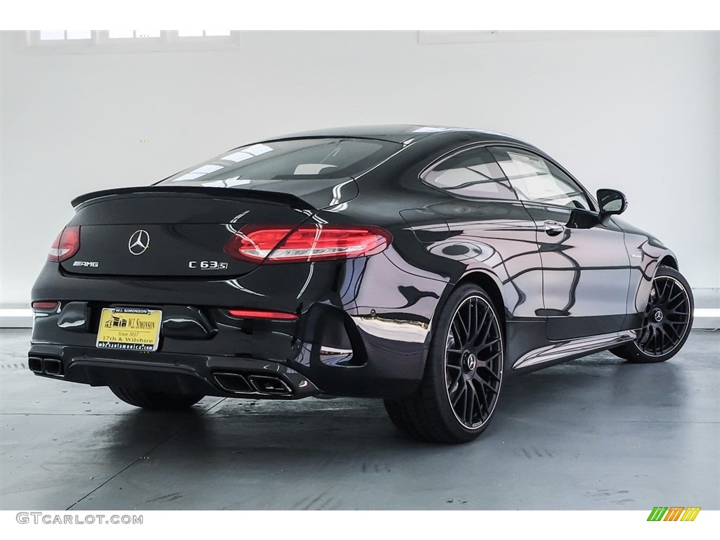 2018 C 63 S AMG Coupe - Obsidian Black Metallic / Black photo #16