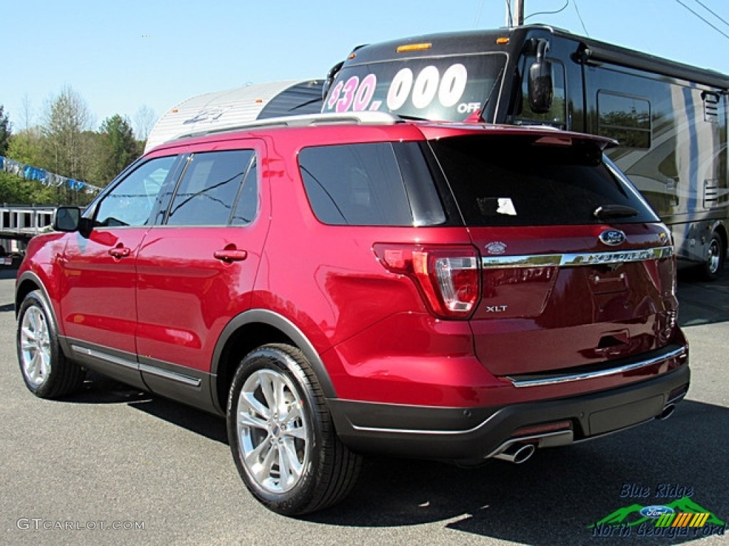 2018 Explorer XLT - Ruby Red / Medium Stone photo #3