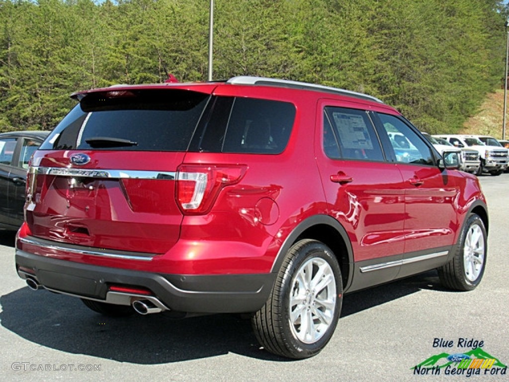 2018 Explorer XLT - Ruby Red / Medium Stone photo #5