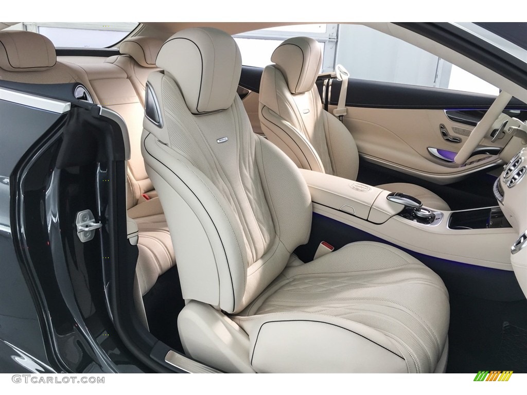 designo Porcelain/Deep Sea Blue Interior 2018 Mercedes-Benz S AMG S63 Coupe Photo #126711692