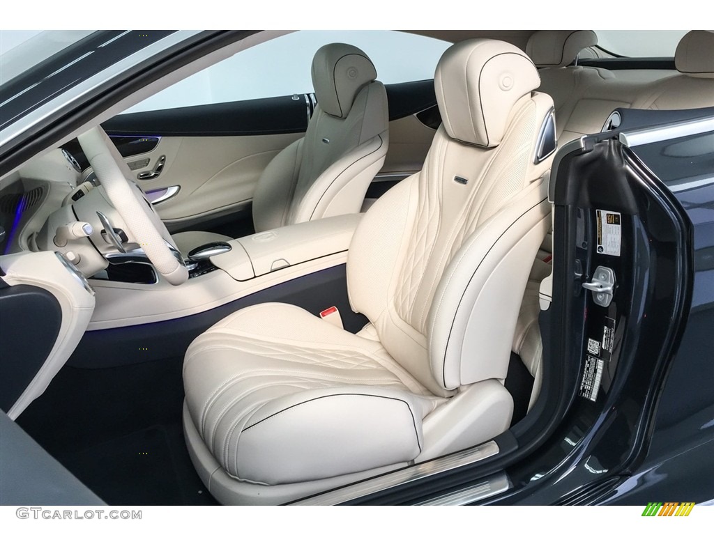 designo Porcelain/Deep Sea Blue Interior 2018 Mercedes-Benz S AMG S63 Coupe Photo #126711869