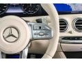 designo Porcelain/Deep Sea Blue Controls Photo for 2018 Mercedes-Benz S #126711977