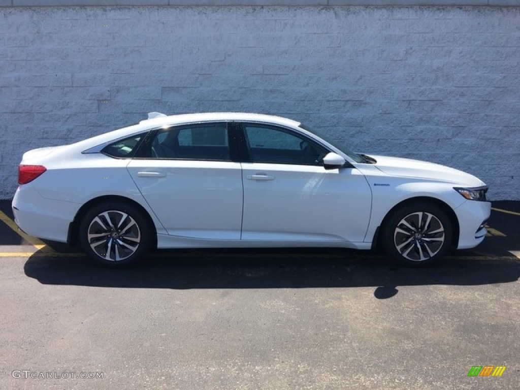 White Orchid Pearl 2018 Honda Accord Hybrid Sedan Exterior Photo #126713255