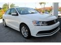 2015 Pure White Volkswagen Jetta SE Sedan  photo #2