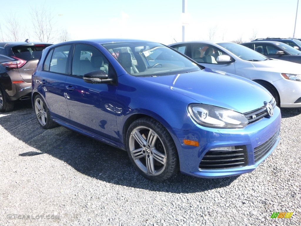 2013 Golf R 4 Door 4Motion - Rising Blue Metallic / Titan Black photo #1