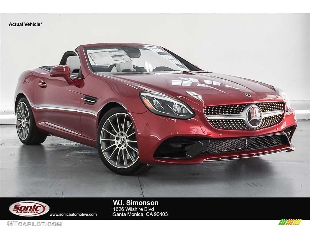 2018 SLC 300 Roadster - designo Cardinal Red Metallic / Black photo #1