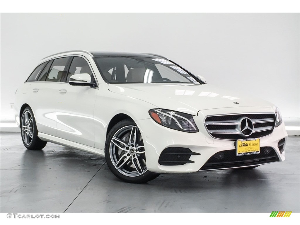 2018 E 400 4Matic Wagon - designo Diamond White Metallic / Macchiato Beige/Black photo #12