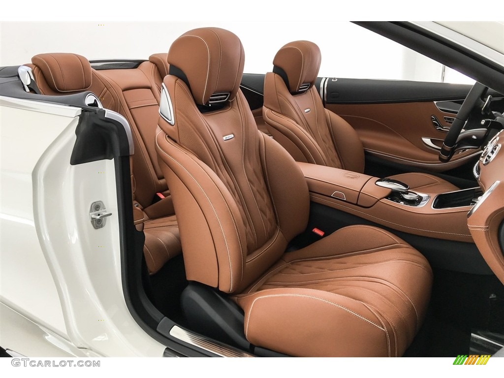 designo Saddle Brown/Black Interior 2018 Mercedes-Benz S AMG S63 Cabriolet Photo #126724083