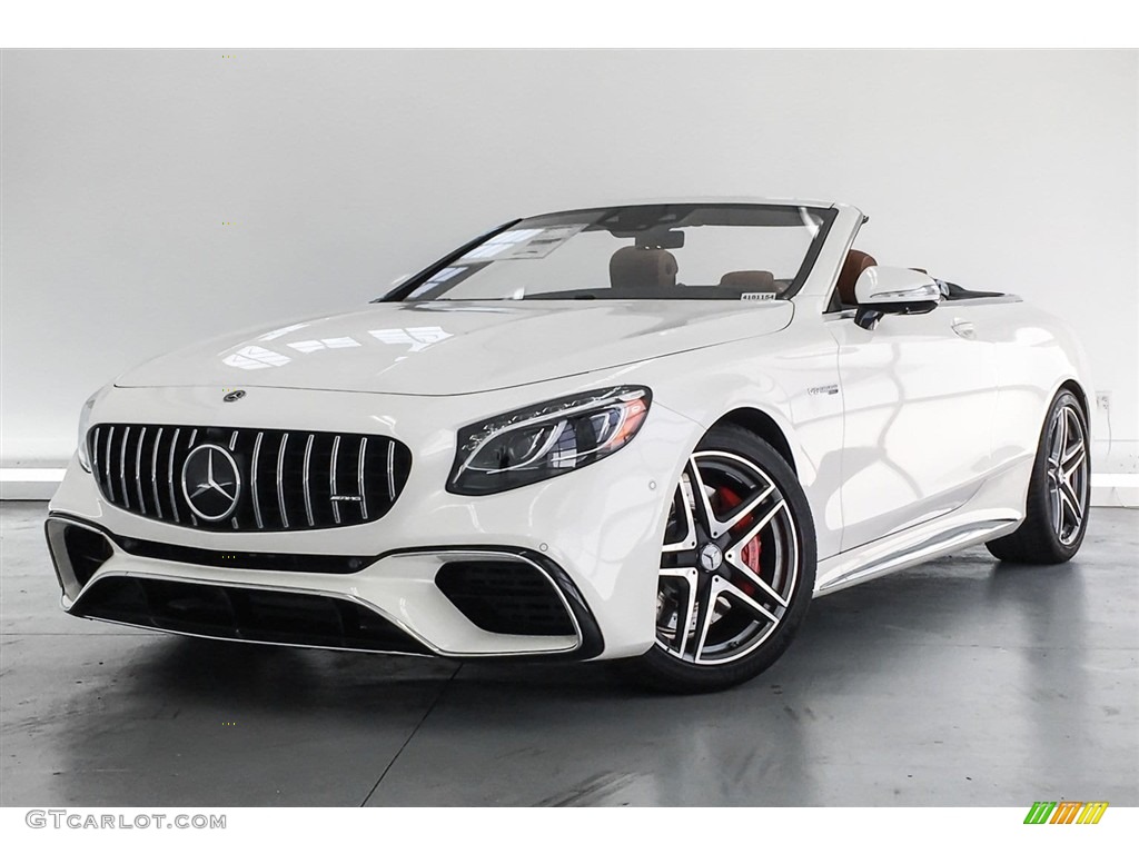 designo Diamond White Metallic 2018 Mercedes-Benz S AMG S63 Cabriolet Exterior Photo #126724260