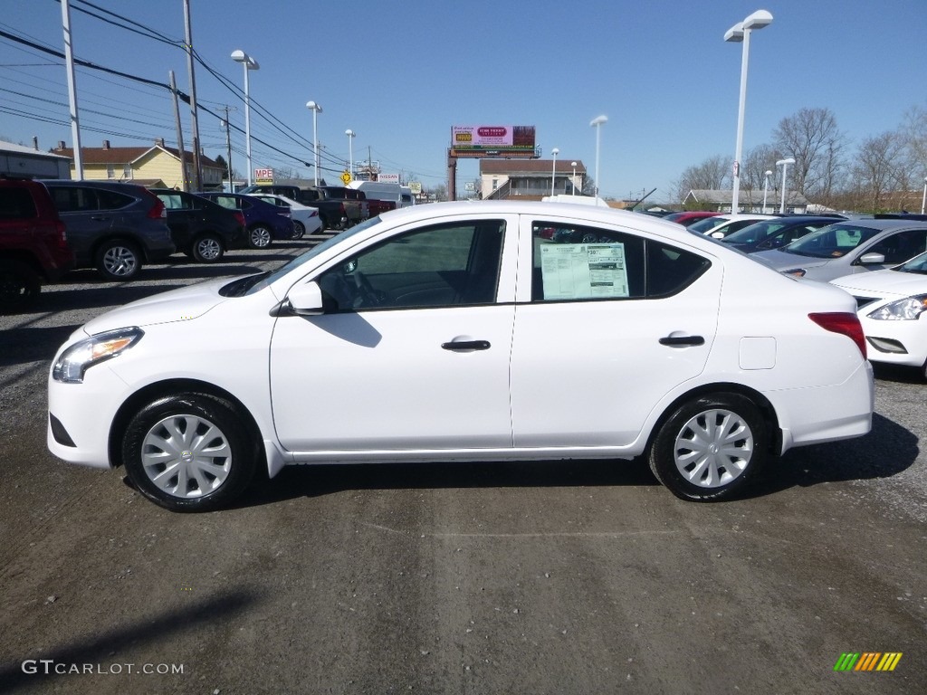 Fresh Powder White 2018 Nissan Versa S Exterior Photo #126726675