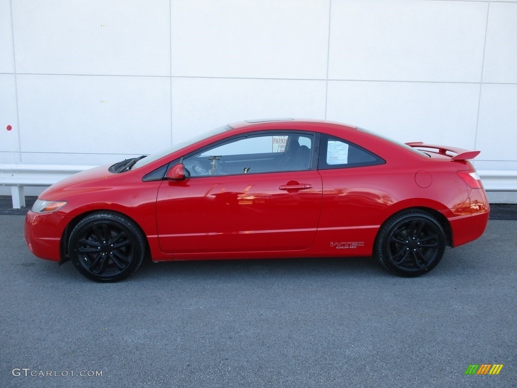 2007 Civic Si Coupe - Rallye Red / Black photo #2