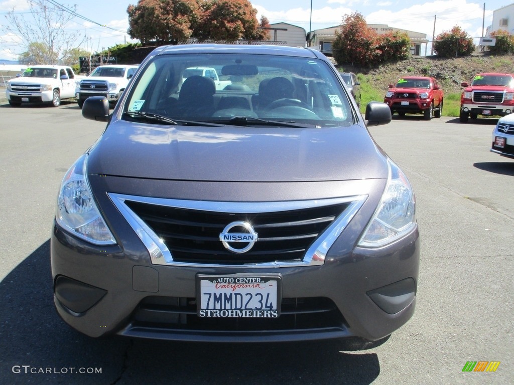 2015 Versa 1.6 S Sedan - Amethyst Gray / Charcoal photo #2