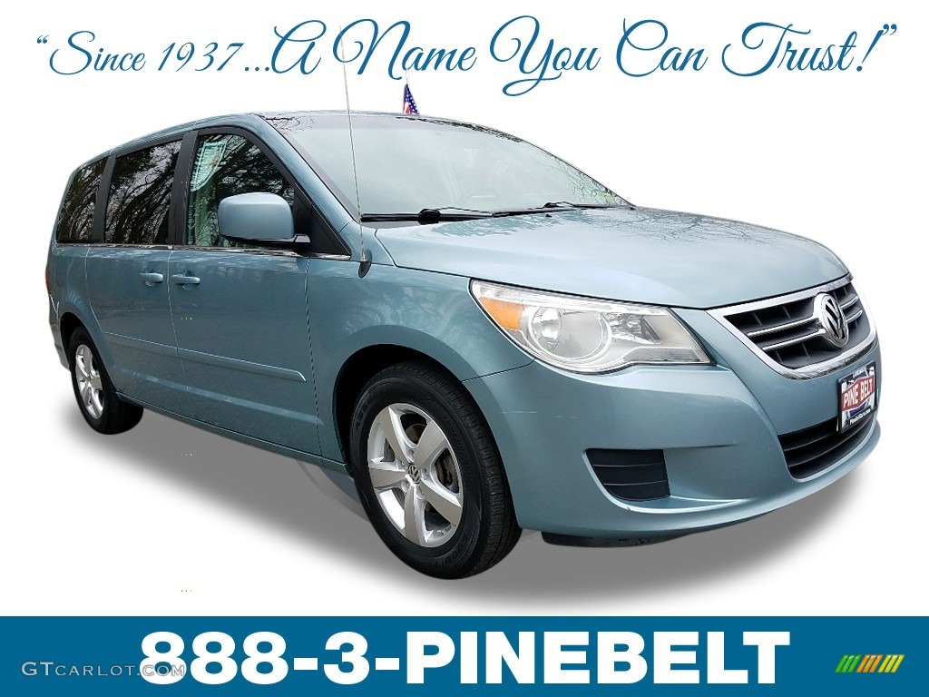 2009 Routan SEL - Antigua Blue Metallic / Aero Grey photo #1