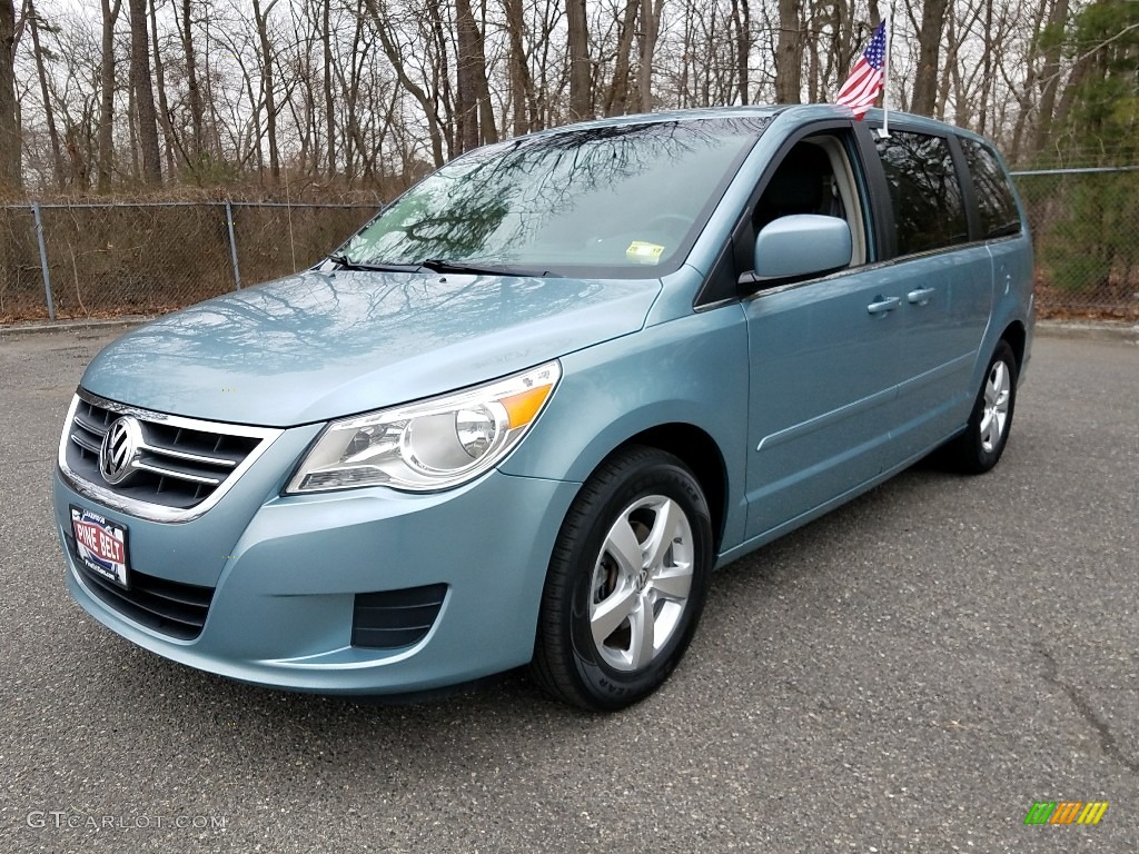 2009 Routan SEL - Antigua Blue Metallic / Aero Grey photo #3