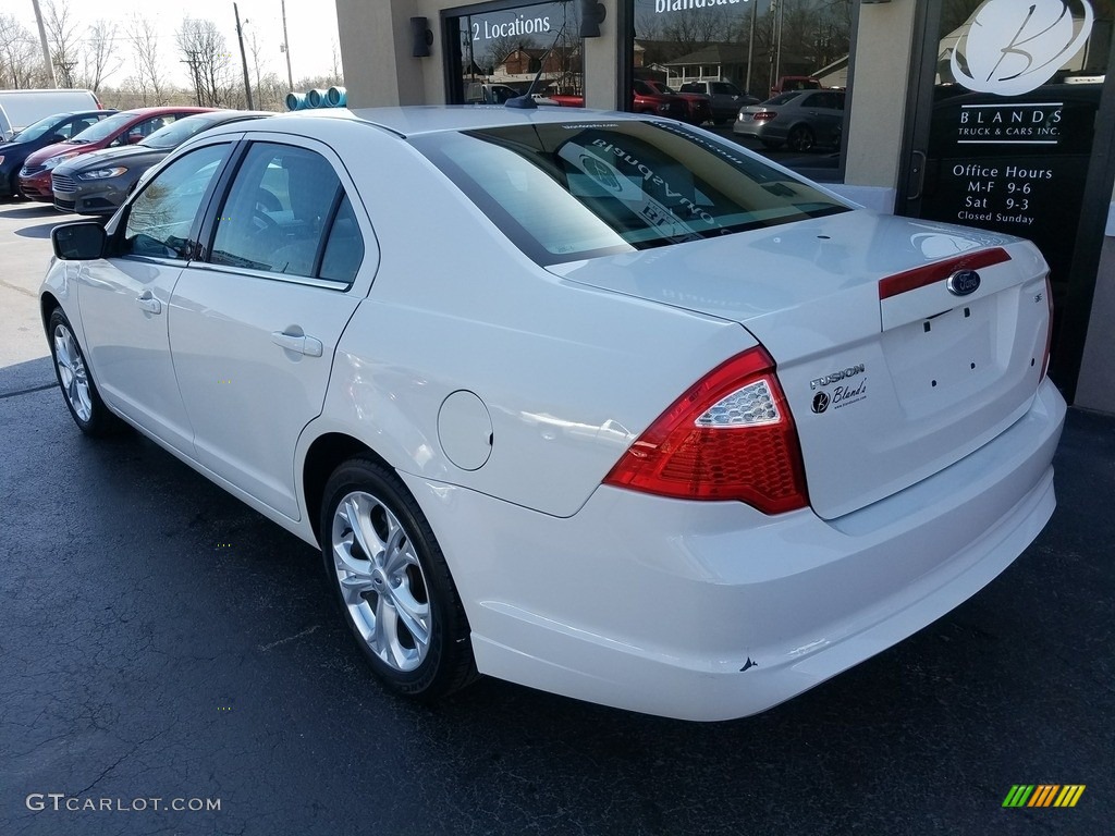2012 Fusion SE - White Suede / Medium Light Stone photo #3