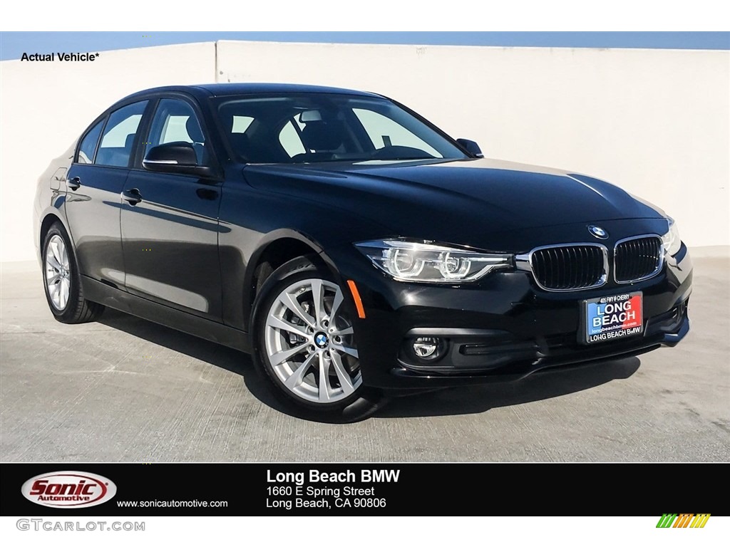 2018 3 Series 320i Sedan - Jet Black / Black photo #1