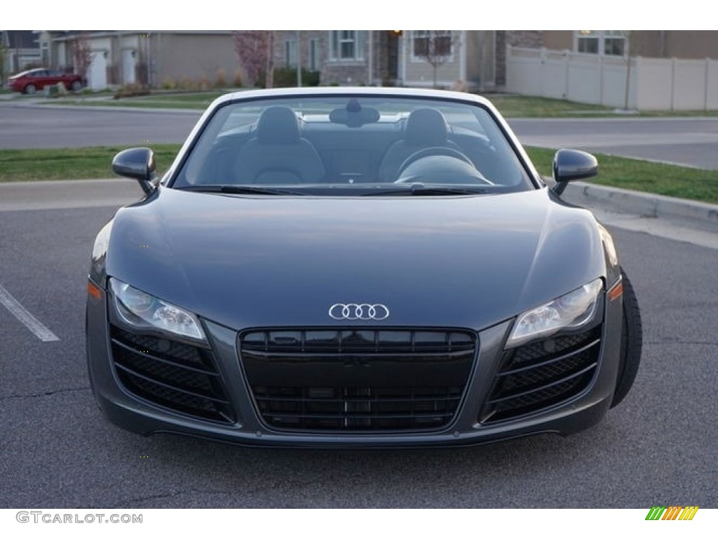 2011 R8 Spyder 5.2 FSI quattro - Daytona Grey Pearl Effect / Black Fine Nappa Leather photo #9