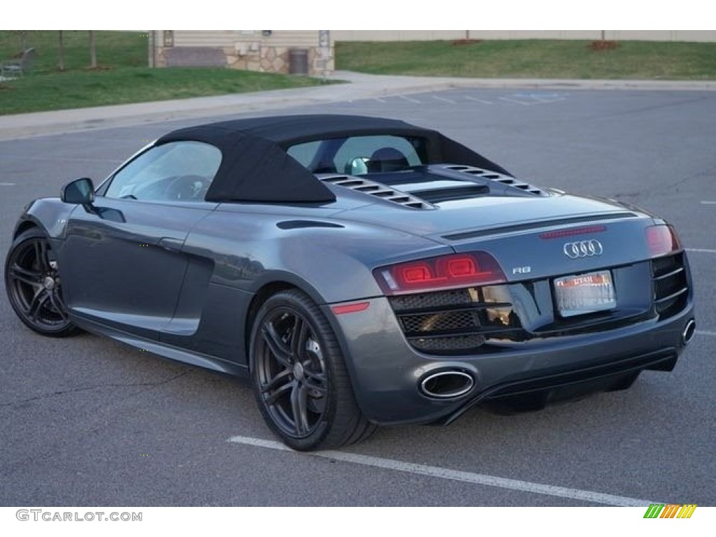 2011 R8 Spyder 5.2 FSI quattro - Daytona Grey Pearl Effect / Black Fine Nappa Leather photo #15