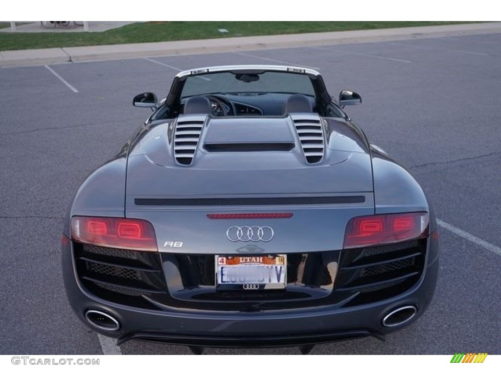 2011 R8 Spyder 5.2 FSI quattro - Daytona Grey Pearl Effect / Black Fine Nappa Leather photo #16