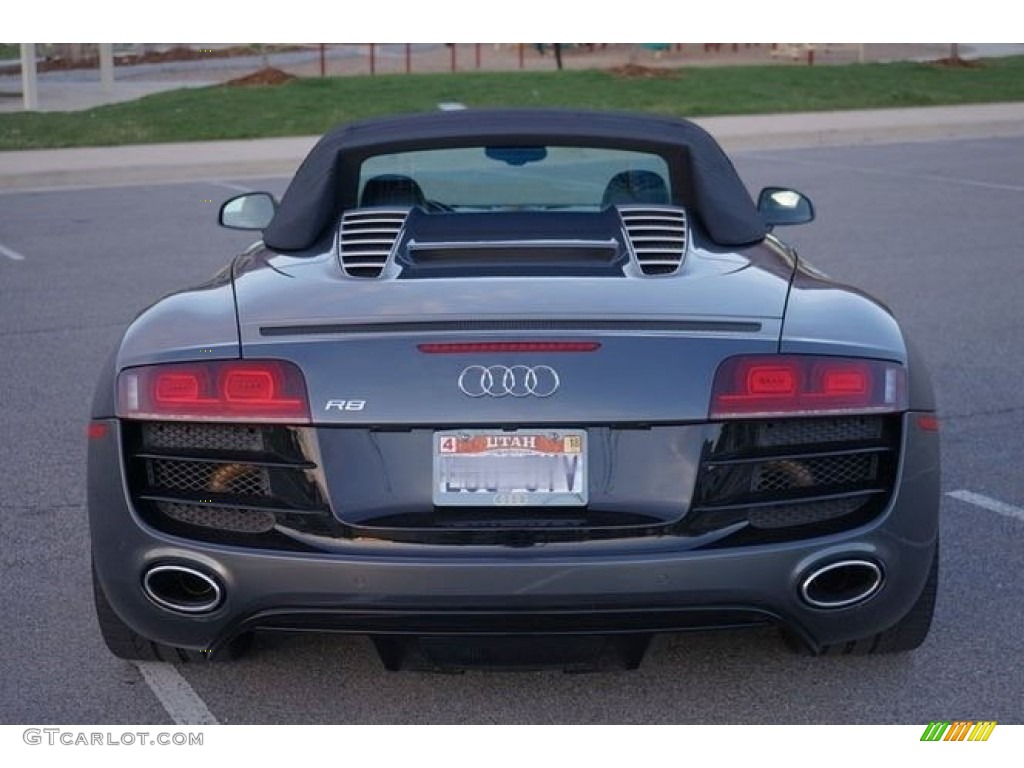 2011 R8 Spyder 5.2 FSI quattro - Daytona Grey Pearl Effect / Black Fine Nappa Leather photo #17