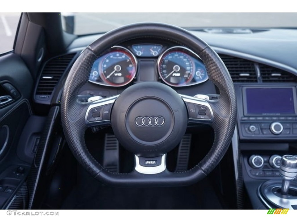 2011 R8 Spyder 5.2 FSI quattro - Daytona Grey Pearl Effect / Black Fine Nappa Leather photo #21