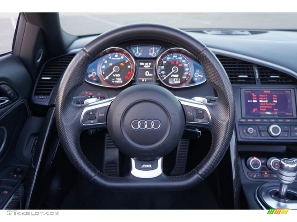 2011 R8 Spyder 5.2 FSI quattro - Daytona Grey Pearl Effect / Black Fine Nappa Leather photo #22