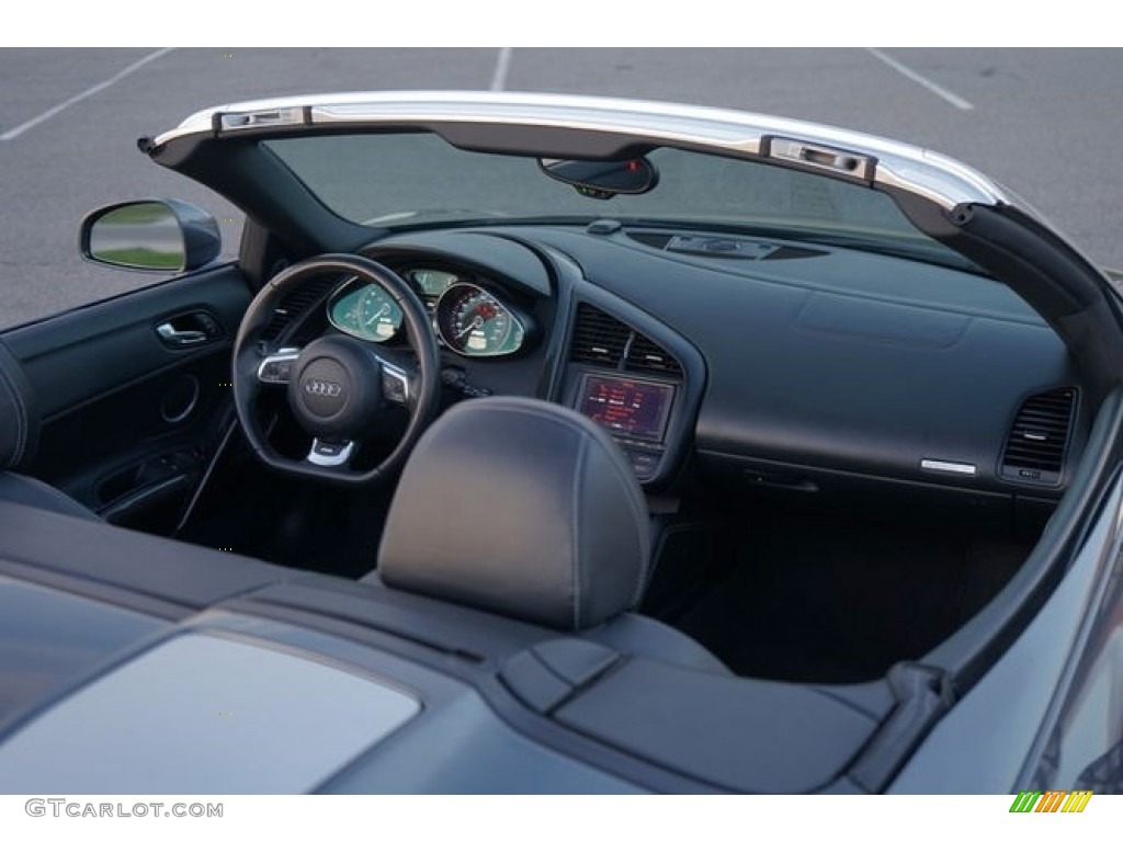 2011 R8 Spyder 5.2 FSI quattro - Daytona Grey Pearl Effect / Black Fine Nappa Leather photo #23