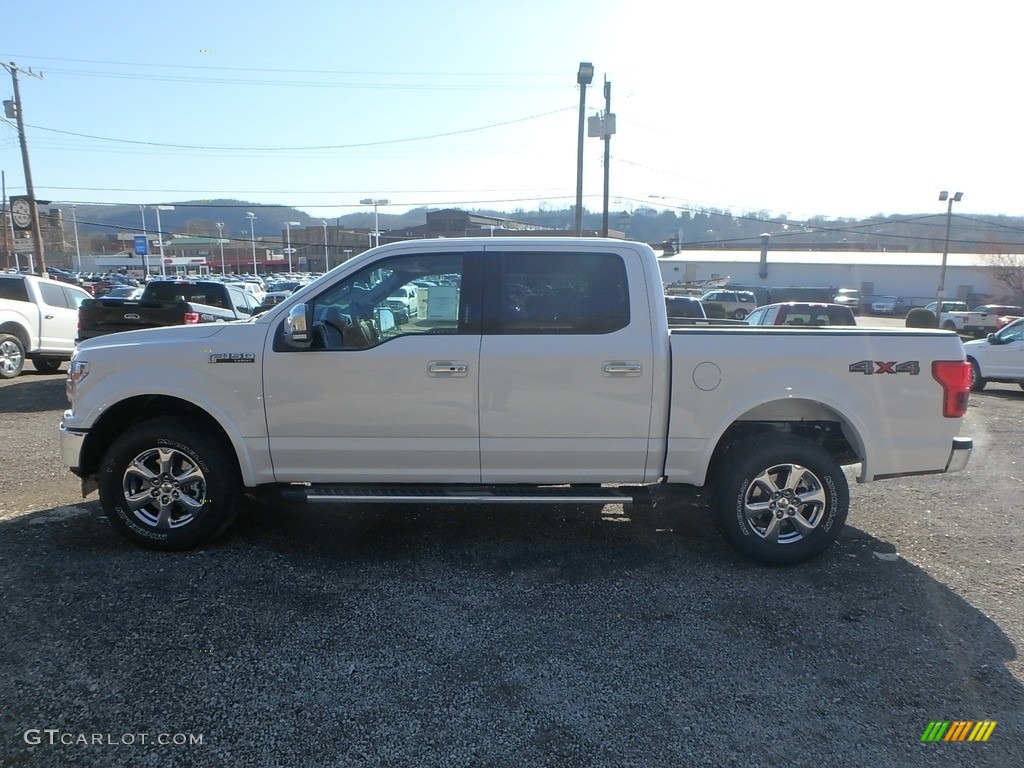 2018 F150 Lariat SuperCrew 4x4 - White Platinum / Black photo #6