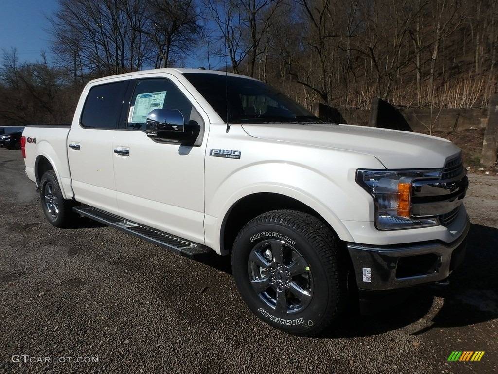 2018 F150 Lariat SuperCrew 4x4 - White Platinum / Black photo #9