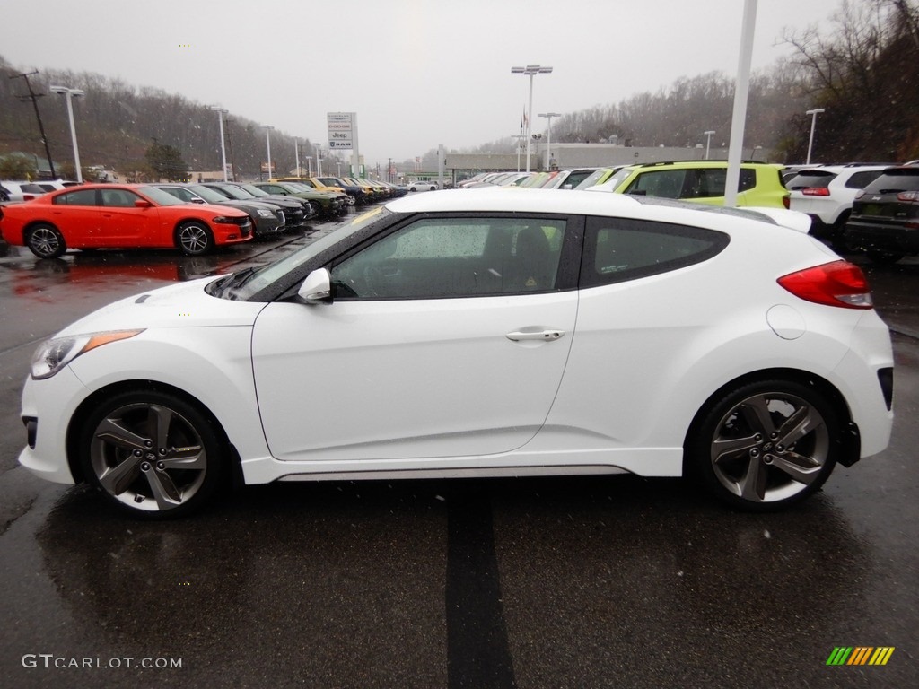2013 Veloster Turbo - Elite White Pearl / Black photo #2
