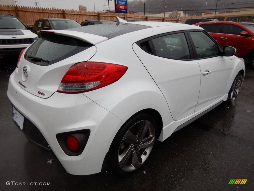 2013 Veloster Turbo - Elite White Pearl / Black photo #6