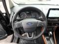 2018 Ford EcoSport Ebony Black/Copper Interior Steering Wheel Photo
