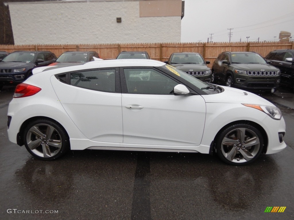 2013 Veloster Turbo - Elite White Pearl / Black photo #7