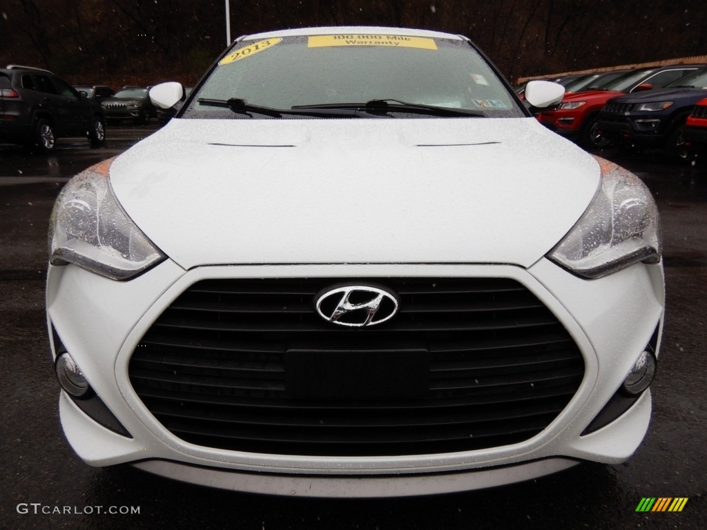 2013 Veloster Turbo - Elite White Pearl / Black photo #9