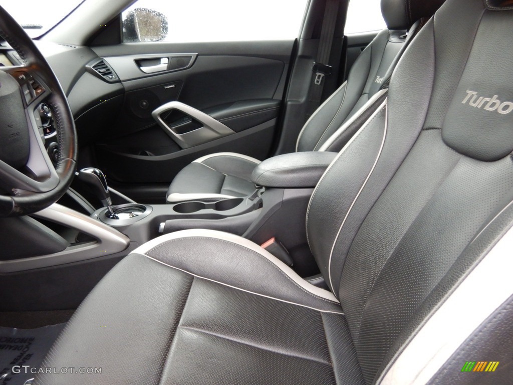 2013 Veloster Turbo - Elite White Pearl / Black photo #12