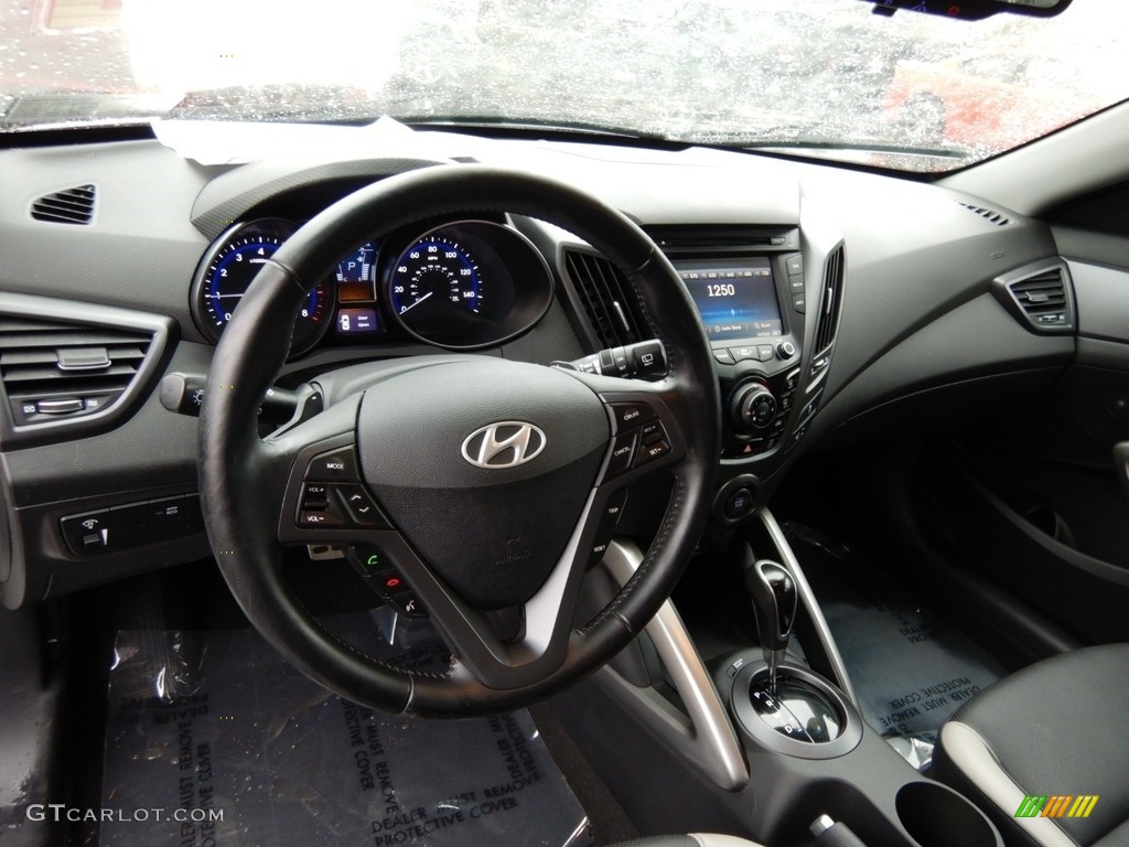 2013 Veloster Turbo - Elite White Pearl / Black photo #14