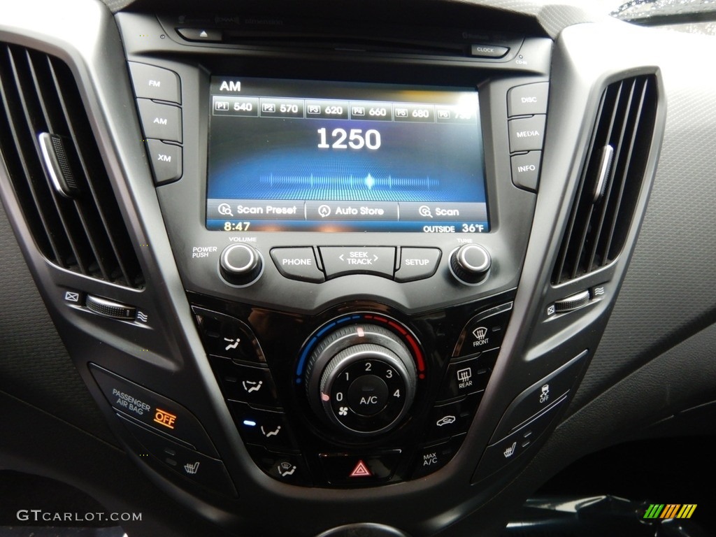 2013 Veloster Turbo - Elite White Pearl / Black photo #19