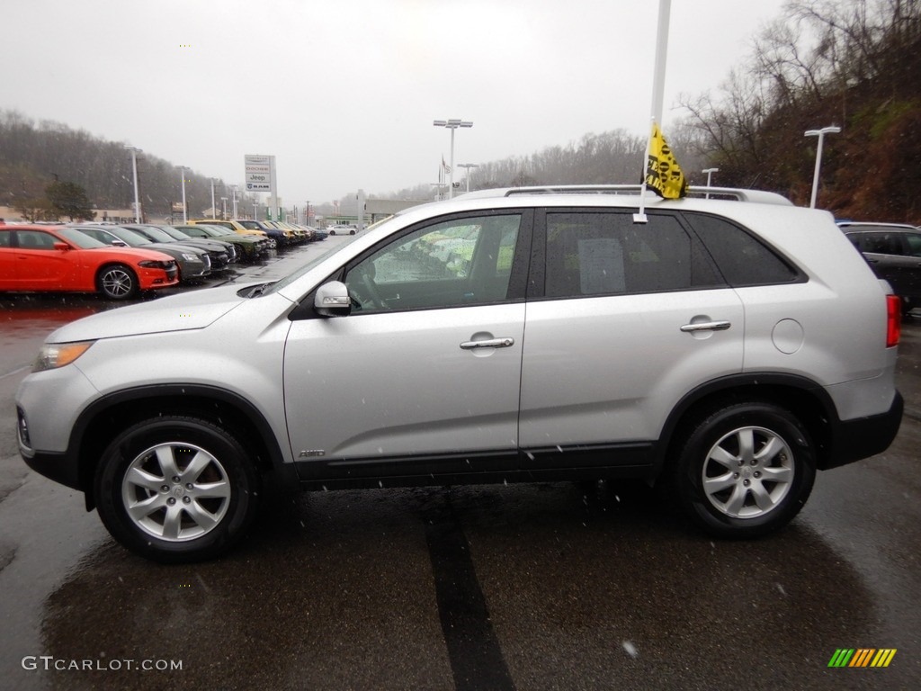 2011 Sorento LX AWD - Bright Silver / Black photo #2