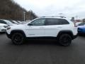 2019 Bright White Jeep Cherokee Trailhawk 4x4  photo #2