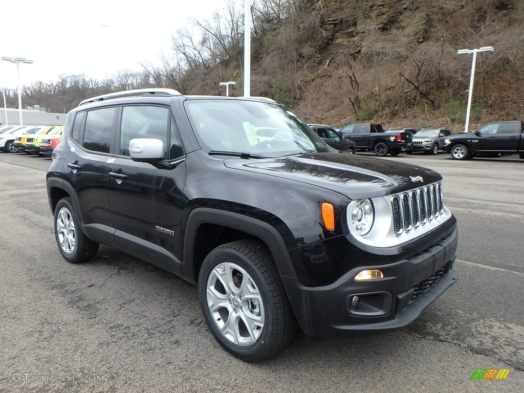 Black 2018 Jeep Renegade Limited 4x4 Exterior Photo #126752217