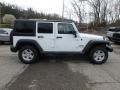 2018 Bright White Jeep Wrangler Unlimited Sport 4x4  photo #6