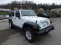 2018 Bright White Jeep Wrangler Unlimited Sport 4x4  photo #7