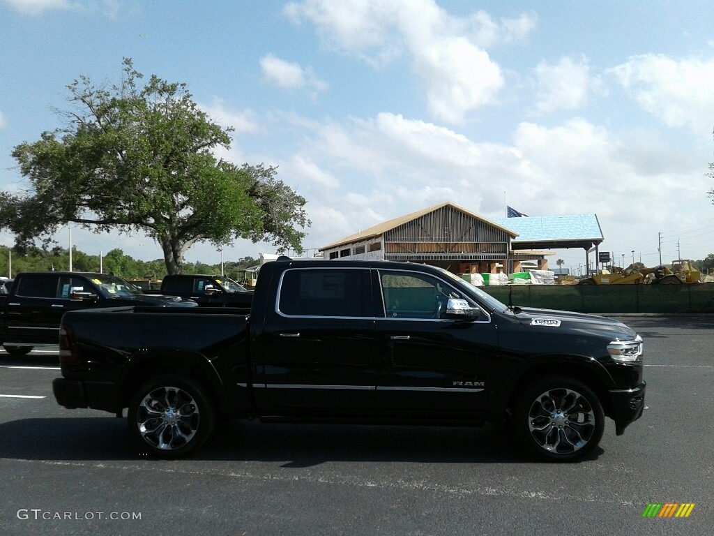 2019 1500 Limited Crew Cab - Diamond Black Crystal Pearl / Indigo/Frost photo #6